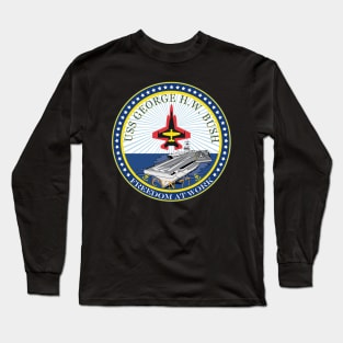 USS George H.W. Bush (CVN-77) wo Txt Long Sleeve T-Shirt